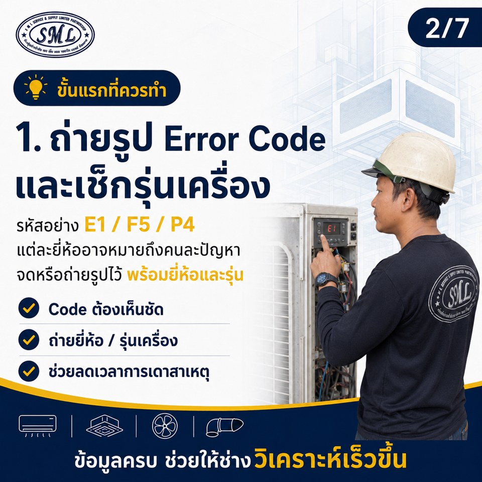 สิ่งสำคัญที่ต้องทำเมื่อพบ Error Code ของคอยล์ร้อน ภาพที่ 2